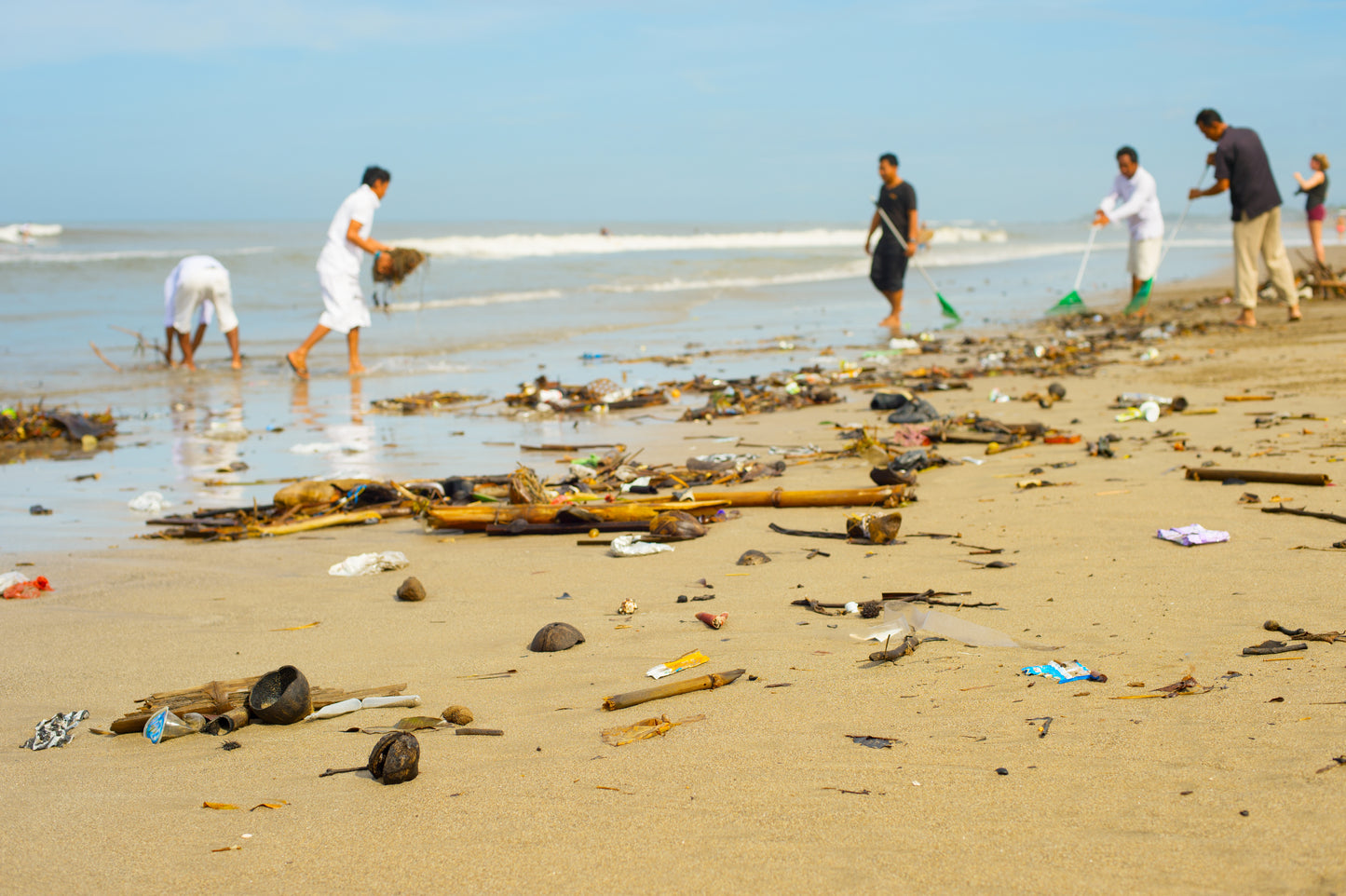 Strand reinigen